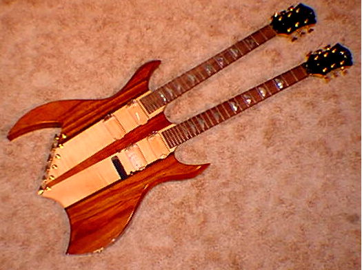 double neck guitar photo