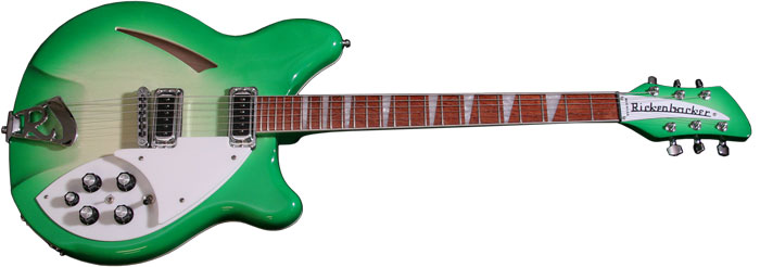 Rickenbacker with Ed Roman Custom Green Glo Paint