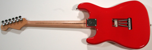Fender Jimi Hendrix Monterey Pop Stratocaster Guitar, Back of Guitar