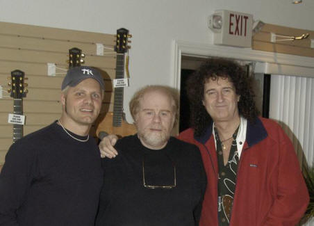 Brian May, Ed Roman, Paul Crook, Ed Roman Guitars 2004