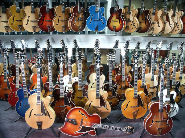 Jazz Guitars, Worlds Largest Selection, Ed Roman Guitars, Las Vegas